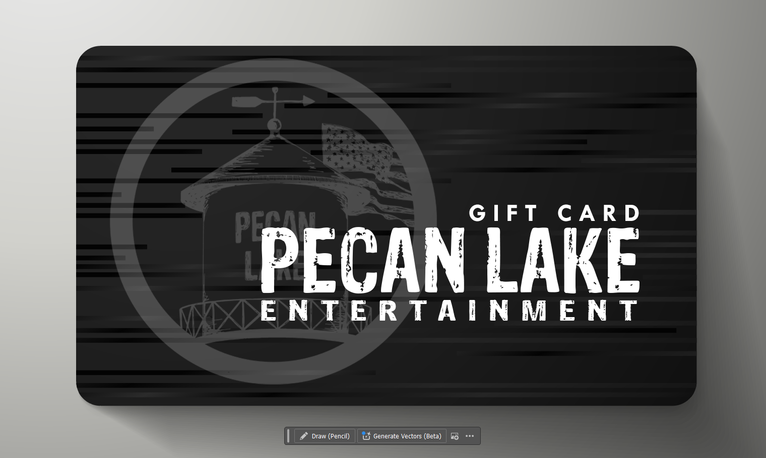 Pecan Lake Entertainment gift-card artwork